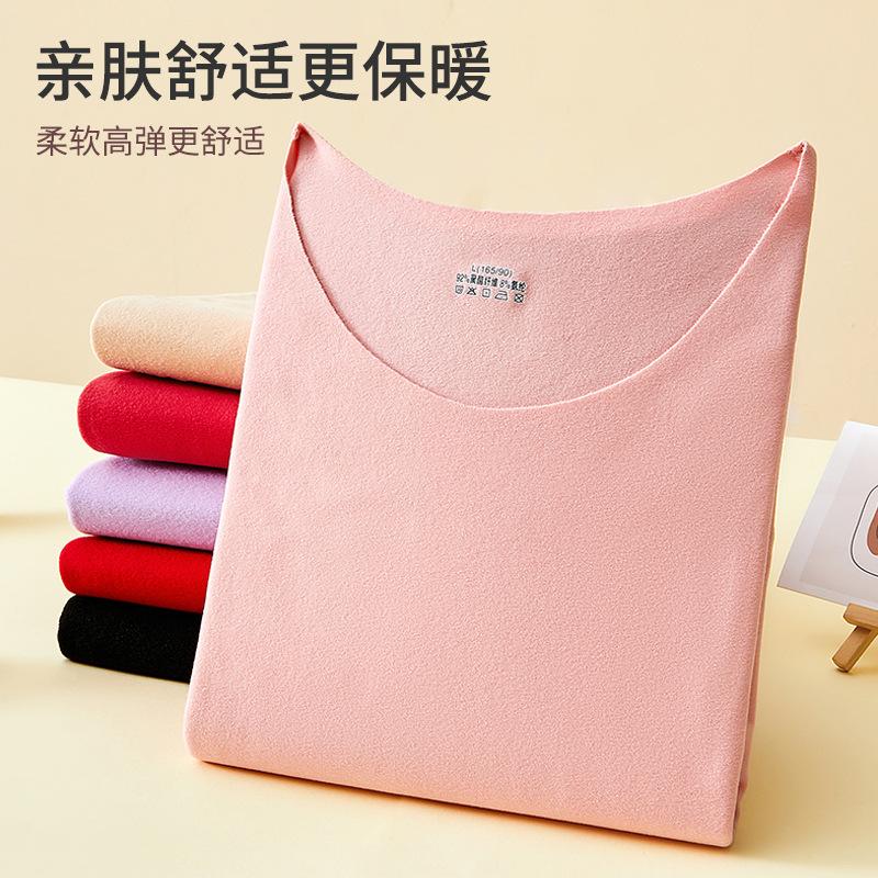 thermal underwear women's top underwear blouse plus-sized new autumn wear fleece heating autumn and winter thermal clothes wholesale details Picture