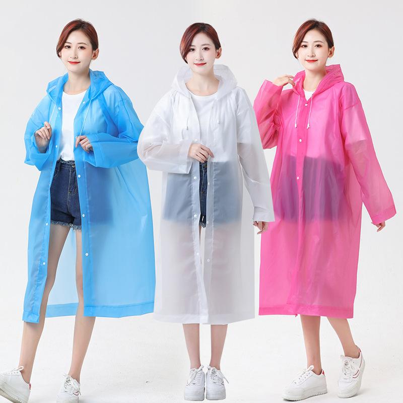 eva non-disposable raincoat wholesale thickened adult hiking student lightweight drifting children's electric car raincoat thumbnail