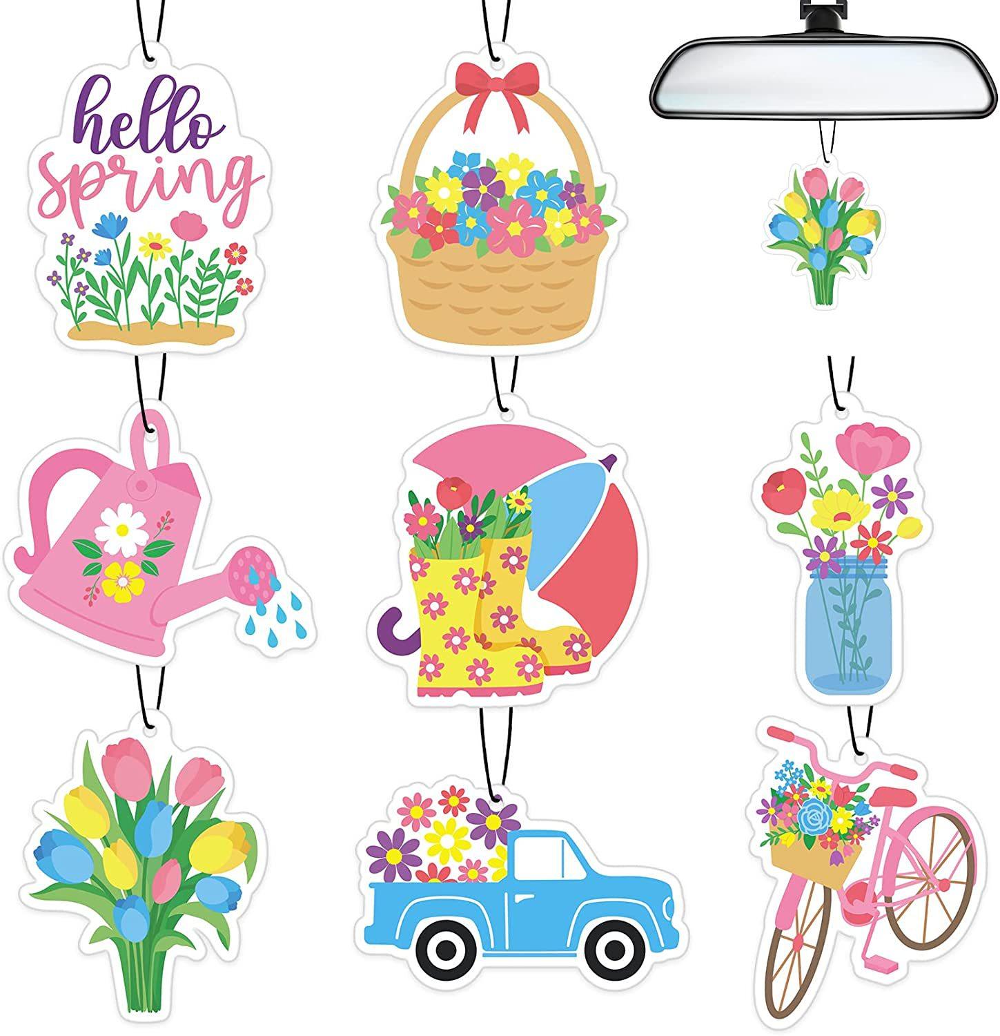 cross-border car air freshener pendant car interior air outlet air freshing agent black ice new car vanilla flavor diffuser wholesale Item Picture