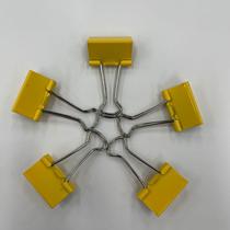 25mm yellow long tail clip file small clip student test paper organize folders multifunctional binder clip ticket holder fixed book
