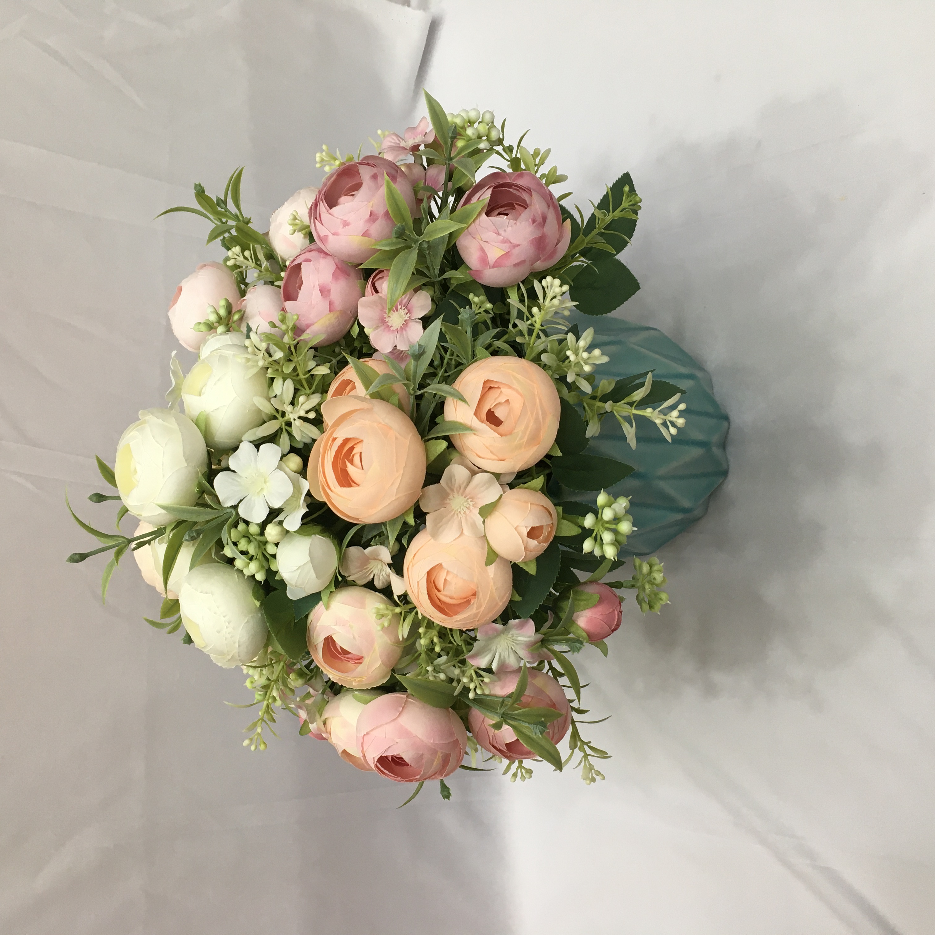 客厅仿真花假花婚庆布置6叉大茶苞详情9