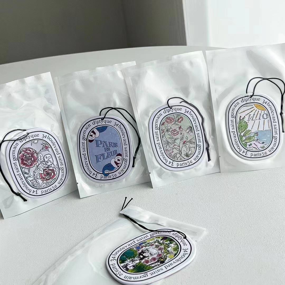 car air freshener spice solid small tree aromatherapy car vehicle aromatherapy perfume long clear fragrance cardboard card