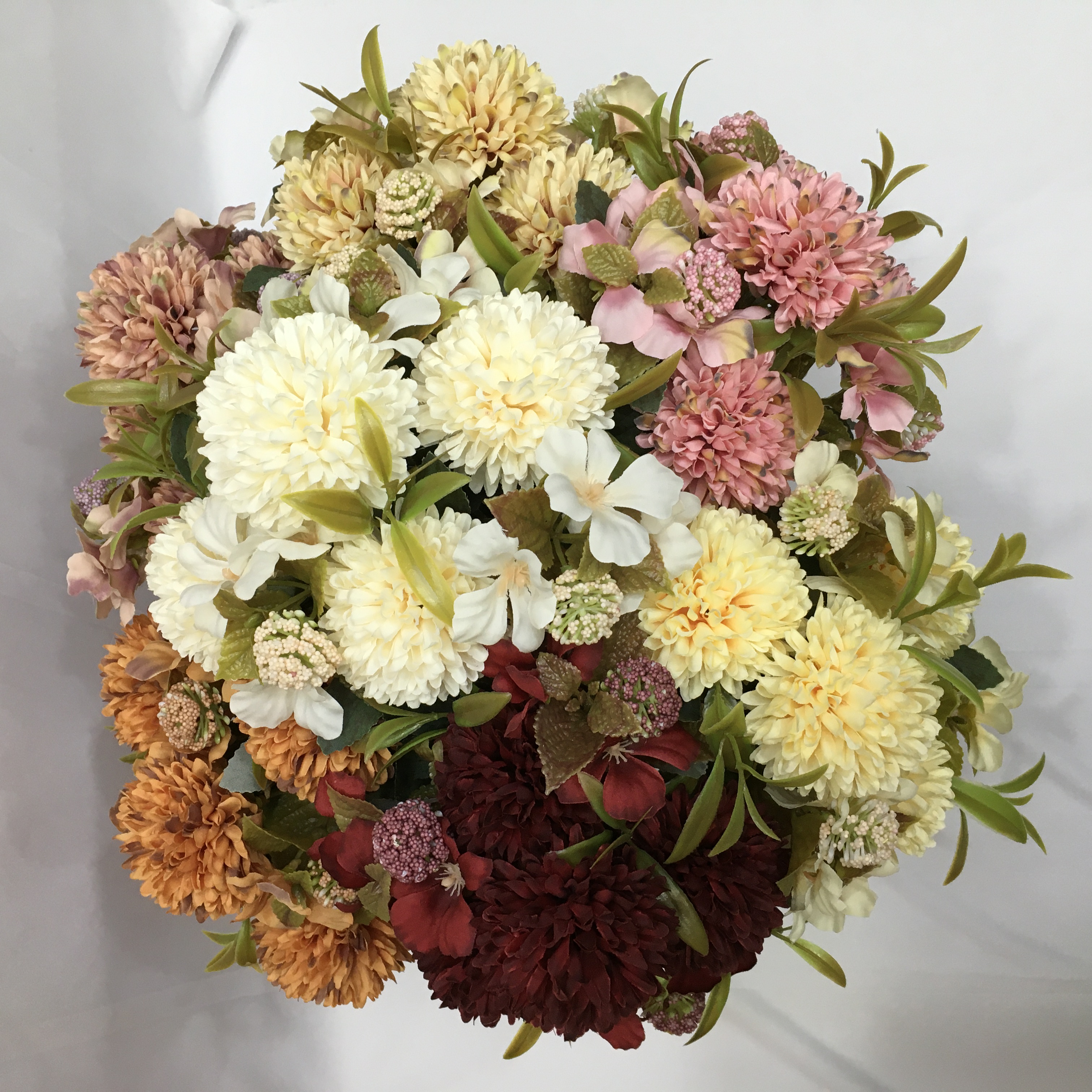 The living room is decorated with artificial flowers and artificial flowers. The venue is arranged with 7 branches of Nordic dandelions pic 7