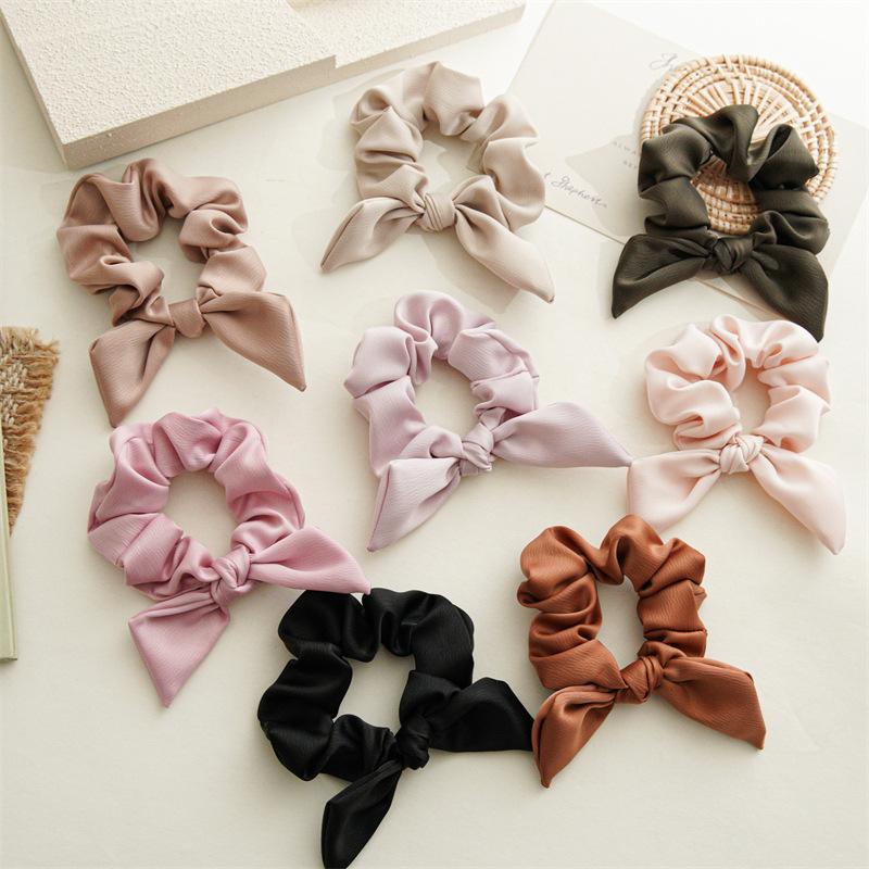 2023 new minimalist bowknot hair bands spring and summer women's hair band all-match elastic large intestine hair bands