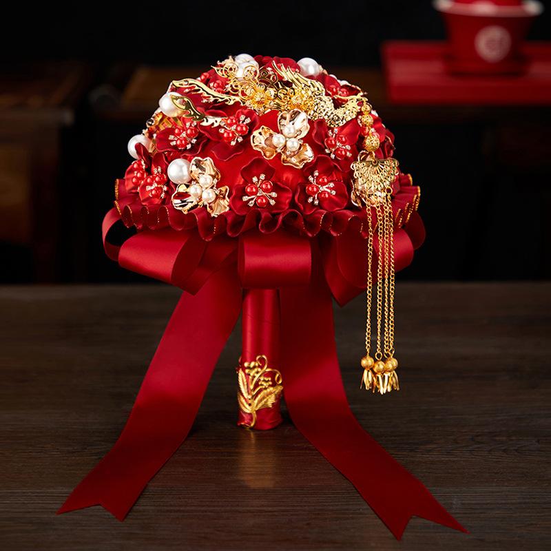 bridal bouquet new chinese wedding photo shooting props high sense wedding bouquet wedding supplies