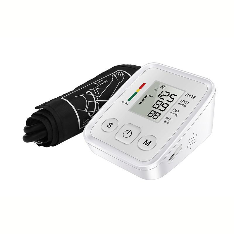 arabic electronic sphygmomanometer household upper arm blood pressure meter blood pressure measuring instrument foreign trade Specification drawing