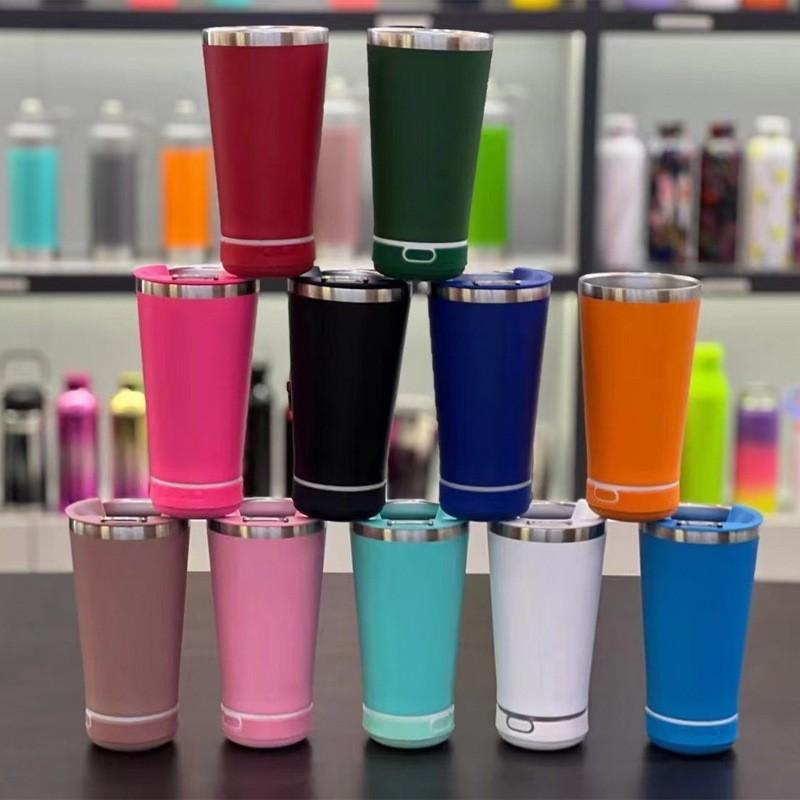 cross-border 16oz bluetooth audio beer steins 304 stainless steel vacuum cup portable outdoor car ice heater cup