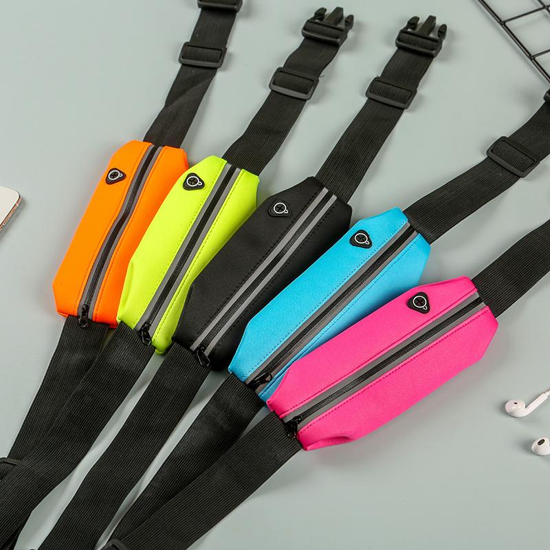 Invisible Sports Waist Bag for Men and Women Running Cell Phone Belt Fashion Simple Workout Equipment Lightweight Waterproof Small Bag Specification drawing