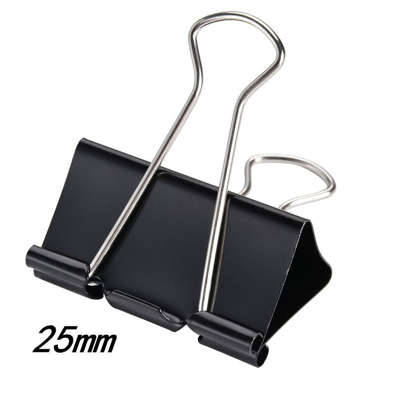 creative metal ticket clips office stationery black long tail clips large binder clip multi-specification binding loose-leaf binder