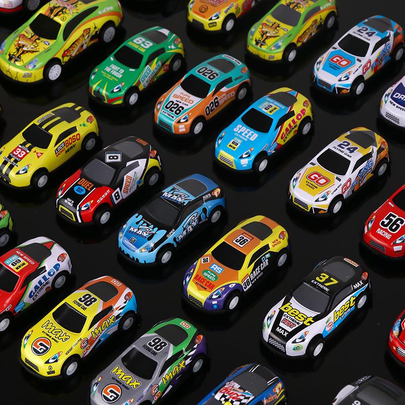 manufacturer mini alloy car car tiktok pull back car set 21-piece iron car children's toy car model