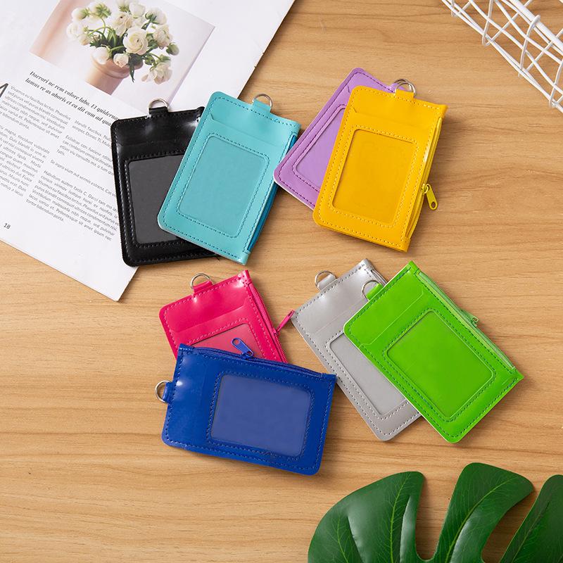 Customized Card Holder Various PU Leather ID Card Business Card Passport Bank Card Leather Case Work Permit Credit Card Bus Card Holder