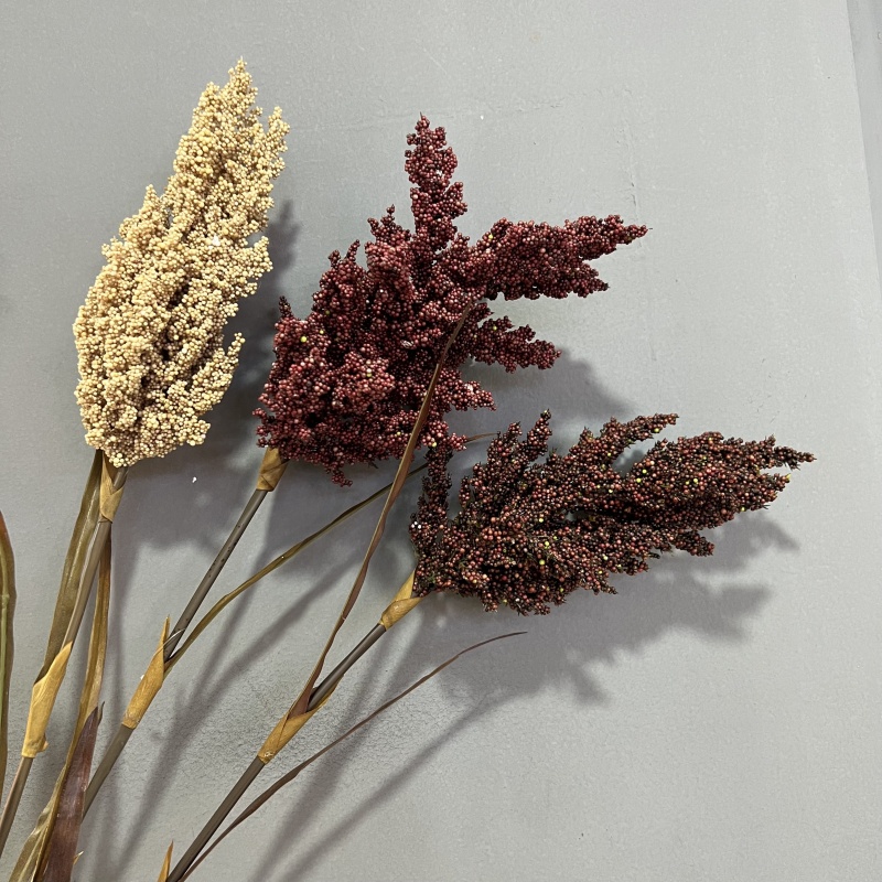 Artificial plants, sorghum bunches, dried flowers, decorative flowers, rural farmhouses, scene decoration, affordable fake rice ears, wheat ears, five grains, villas, shopping malls, decorative flowers purchase, artificial flowers wholesale Specification image