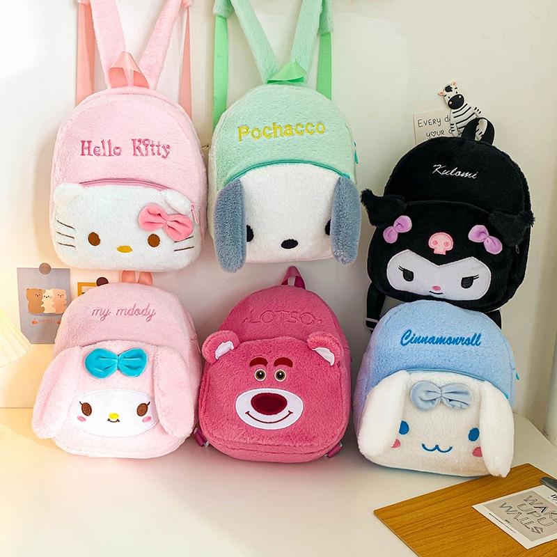 soft girl backpack bag ins cute hello kitty clow m girl student jk backpack kid's small schoolbag