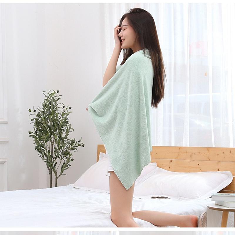 factory wholesale high density coral velvet bath towel lace adult home use soft big bath towel men and women couple wrapping towel Application Scenario