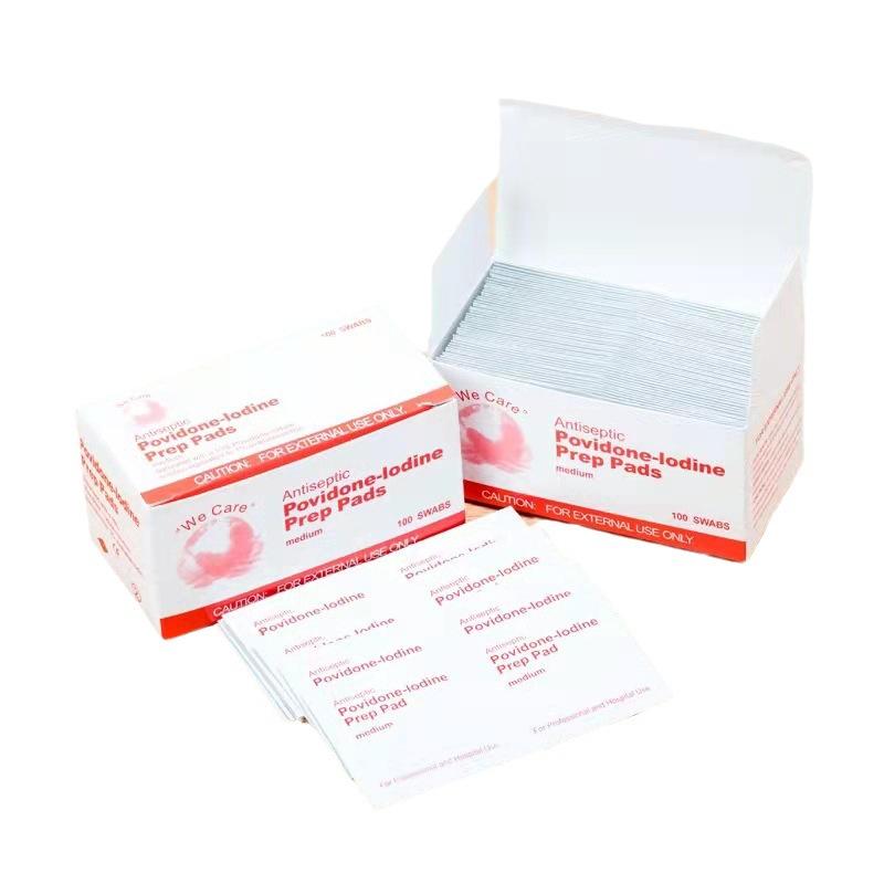 disposable povidone pieces cleaning plate household iodine cleaning outdoor travel wound disinfection independent packaging 100 pieces Item Picture