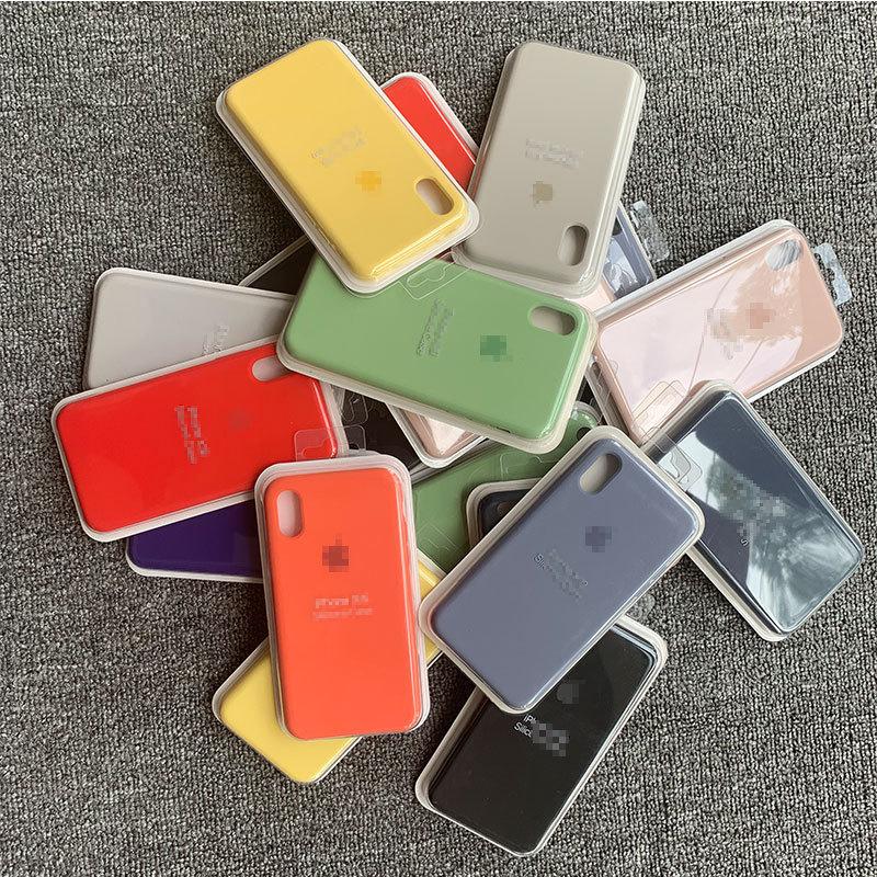 suitable for pure color iphone14 original liquid silicone phone case apple 13/xsmax/xr/x/iphone7