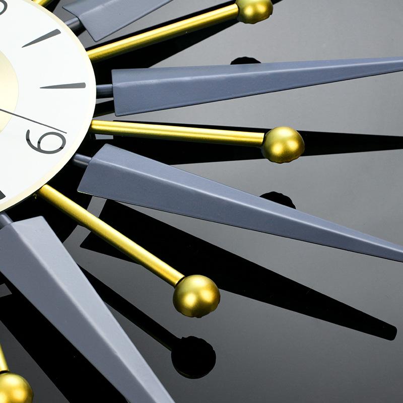 creative wrought iron metal clock living room entrance home decoration clock amazon foreign trade wholesale wall clock Specification drawing