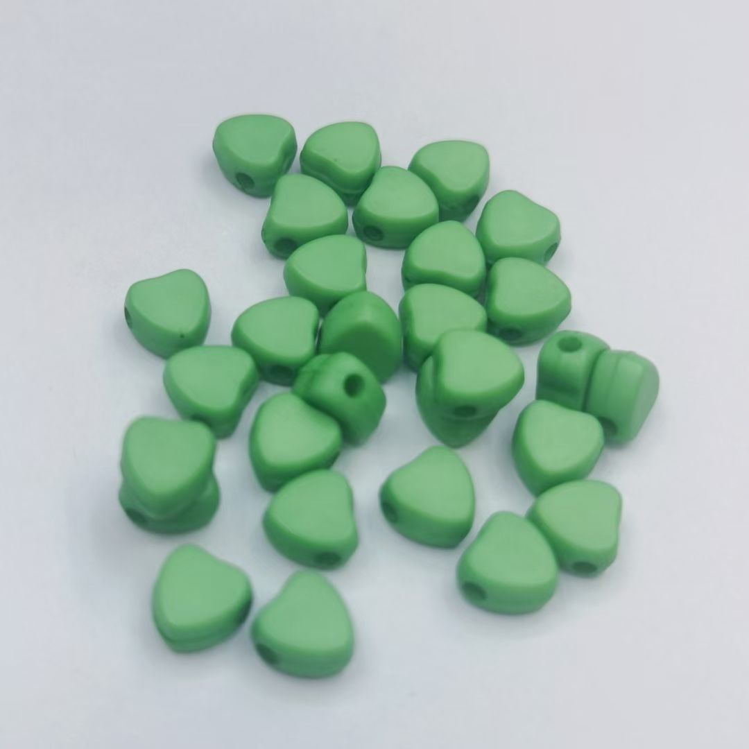 Acrylic 4✘7MM heart semi-finished jewelry accessories loose beads strung beads beads DIY jewelry materials jewelry making accessories beads strung beads details Picture