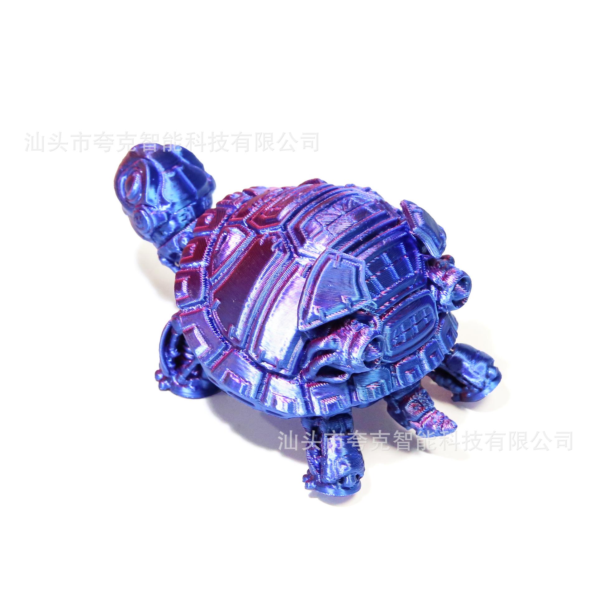 new cross-border 3d printing machinery turtle integrated joint movable creative model decoration gift home Item Picture