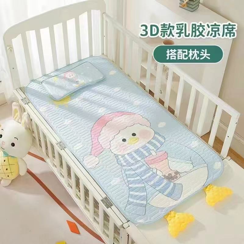 Smooth touch, no burrs, cool bean baby mat with pillow, baby mat Application Scenario