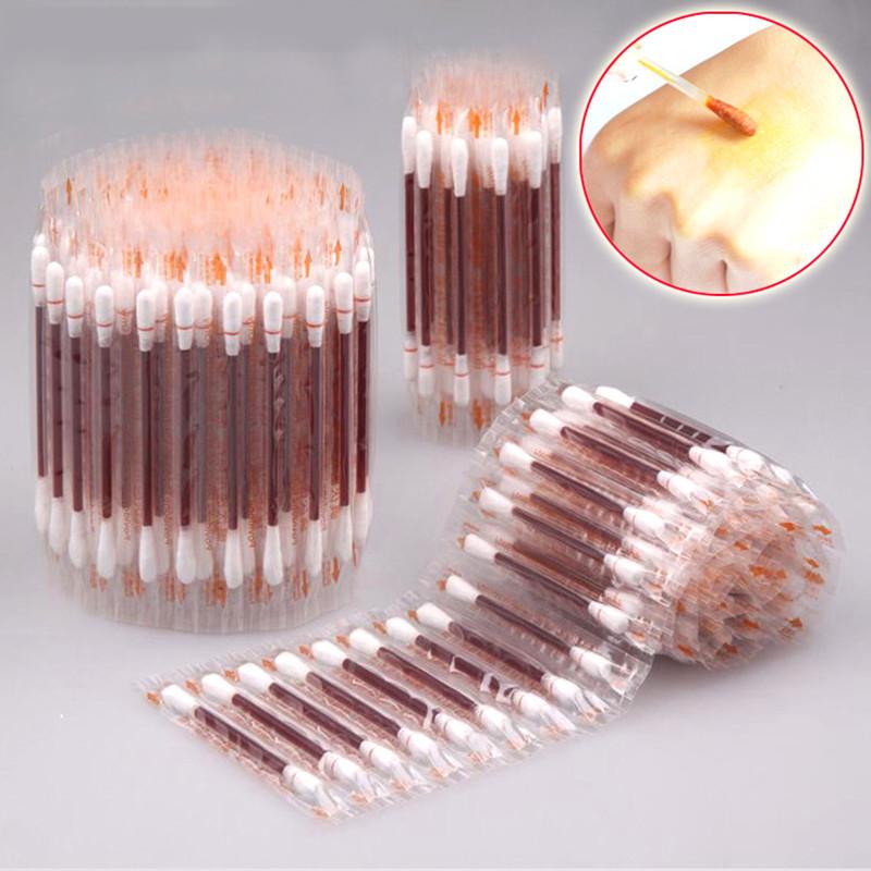independent packaging disposable povidone sticks cleaning cotton swab povidone cotton swab cotton stick disinfection portable iodine cotton sticks