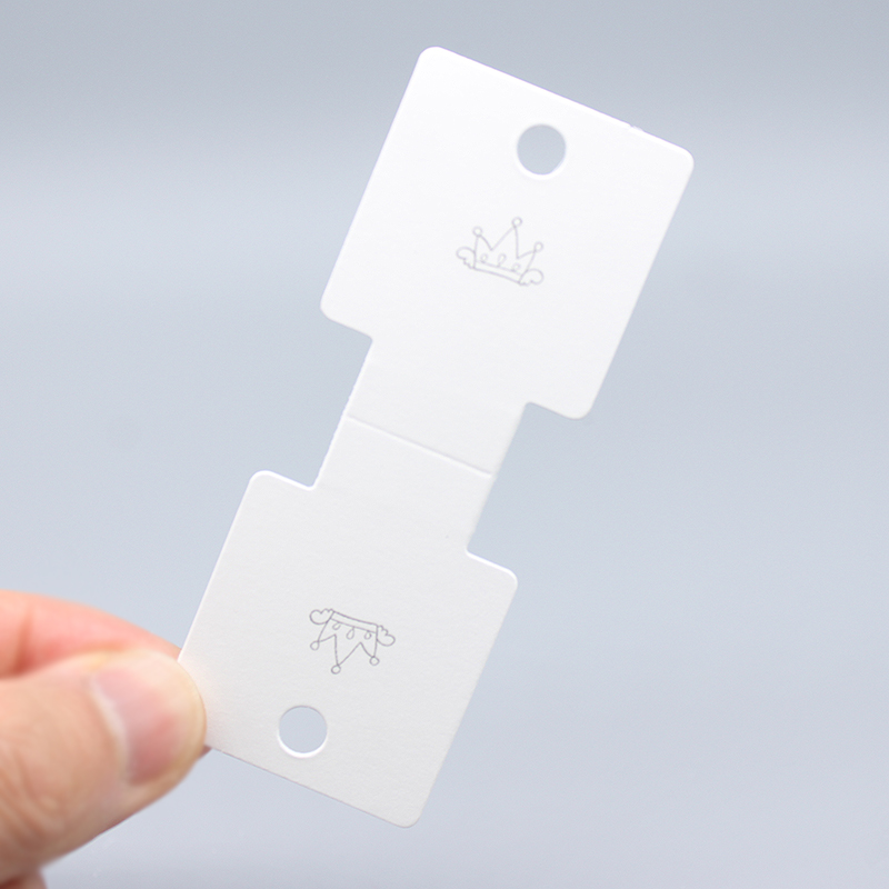 厂家直销 包装饰品项链手链卡片 特种白卡纸板 韩版通用纸卡吊卡 有现货100个一拍详情1