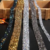 Rhinestone Stick Rhinestone Diamond Sticker Diamond Self-Adhesive Decorative Diamond DIY Hot Drilling Water Rhinestone Strip Accessories Diamond Diamond Sticker Resin Diamond Band Adhesive Rhinestone Strip
