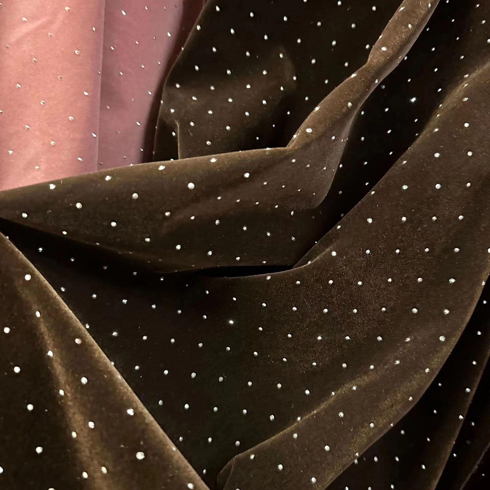 Factory Direct Sales Floing Hot Drilling Korean Veet Holnd Veet Diamond Veet Suede Hot Drilling and Other Development Popur Fabrics