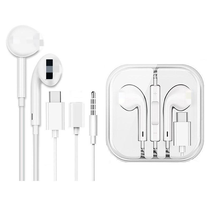 Applicable to iPhone Wired Bluetooth Headset Apple/Android/Huawei Wired Direct Plug Headset Type-c in-Ear Item Picture