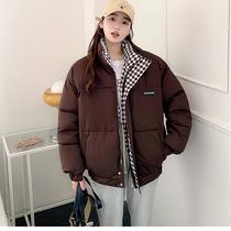 2022 plus size women's cotton-padded jacket winter korean style short cotton coat women's loose thick stand collar student cotton padded cotton-padded jacket women