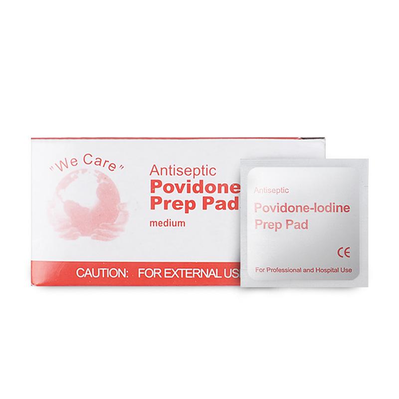 disposable 100 pieces of iodophor cotton sheet skin wound navel cleaning disinfection and gentle cleaning of wound iodine tablets Item Picture