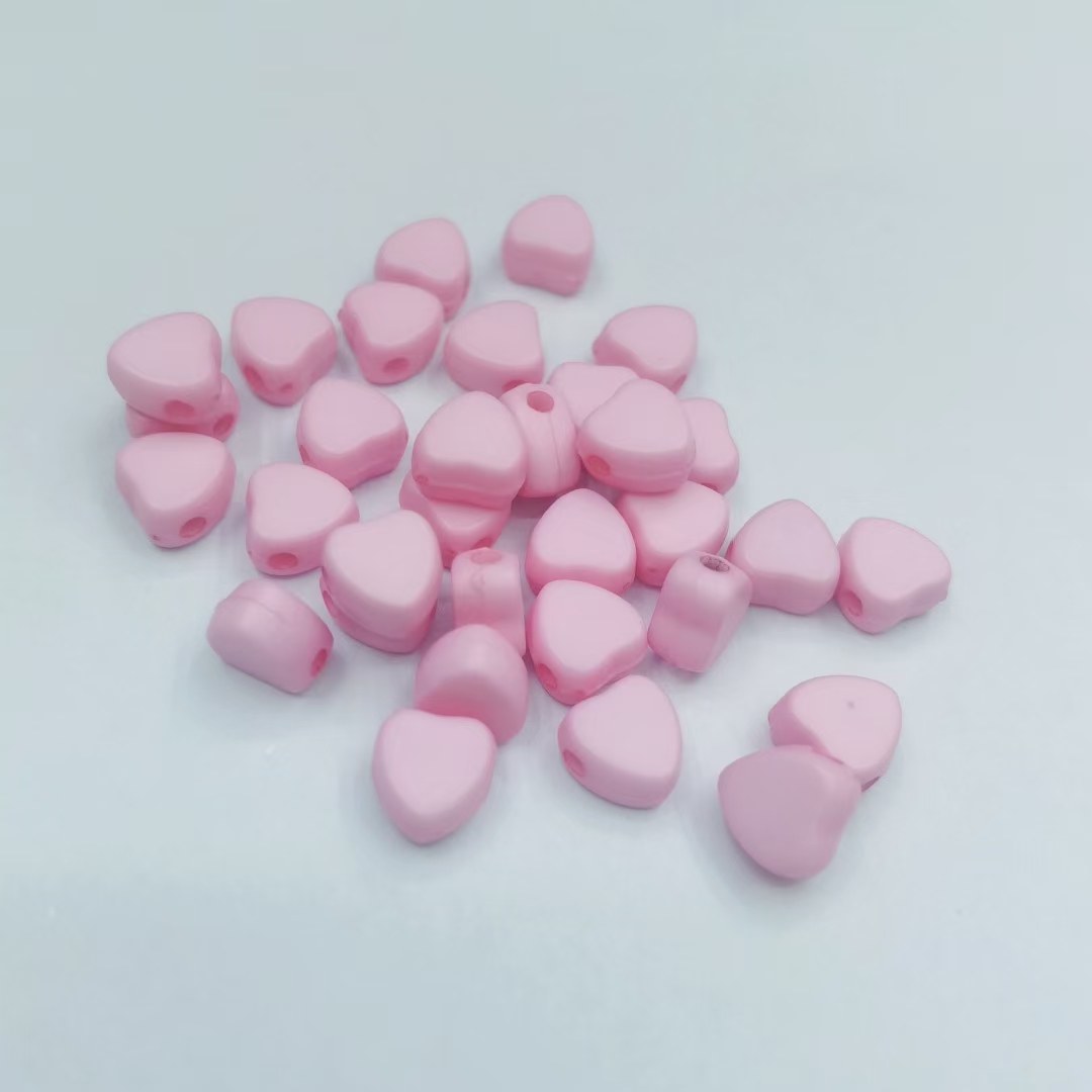 Acrylic 4✘7MM heart semi-finished jewelry accessories loose beads strung beads beads DIY jewelry materials jewelry making accessories beads strung beads Application Scenario