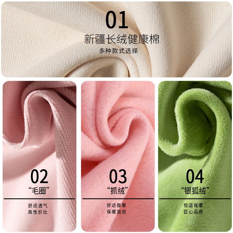 heavy cotton sweater customization autumn and winter hoodie fleece-lined pullover round neck hoodie jacket custom printed logo Specification drawing