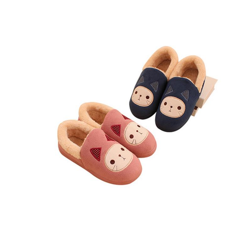 autumn and winter cotton slippers bag heel couple female male home cotton shoes warm cute cartoon  slippers confinement shoes Item Picture