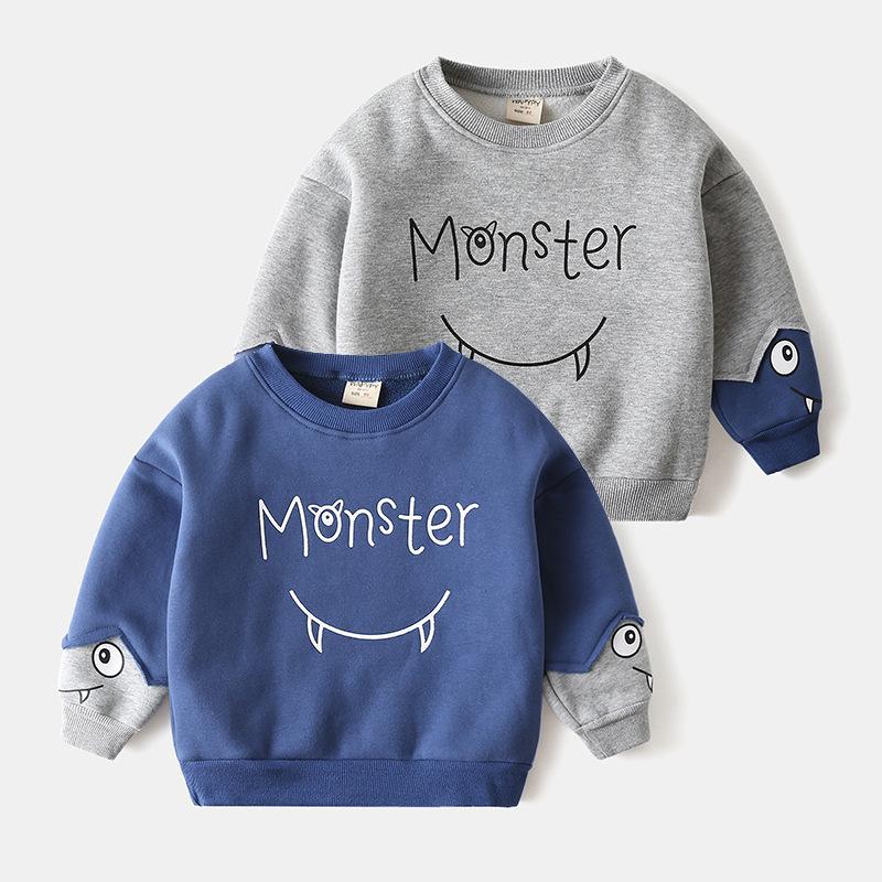 cartoon children's clothing wholesale boy's hoody korean style baby thick fashion kids' coat warm top autumn and winter delivery