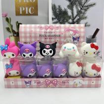 anime sanrio pencil sharpener + eraser lolometi hello kitty pencil sharpener turn pen planer stationery prizes