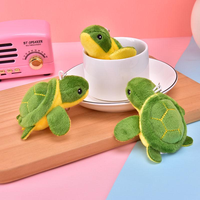 new little turtle turtle plush toy cell phone bag keychain doll pendant doll small gift wholesale full figure
