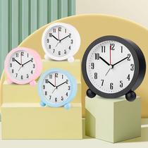 alarm clock with light desktop round digital pointer bedside alarm clock home creative student learning reminder small alarm watch