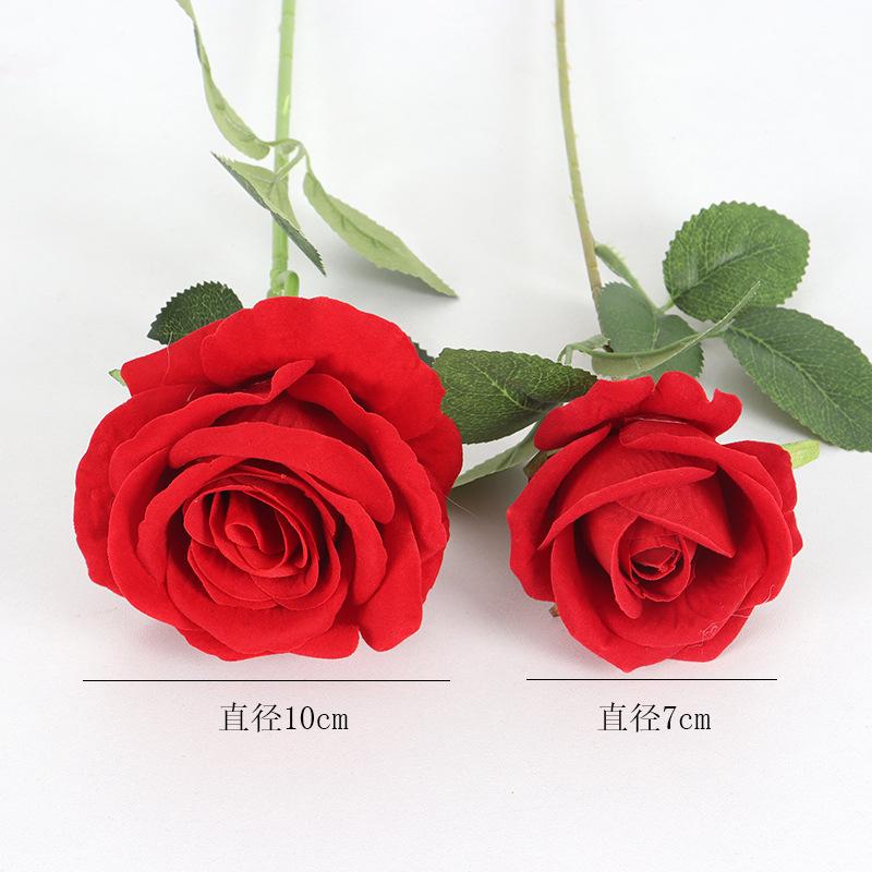artificial flannel rose valentine's day home wedding decoration artificial flower rose wall waterfall artificial flower details Picture