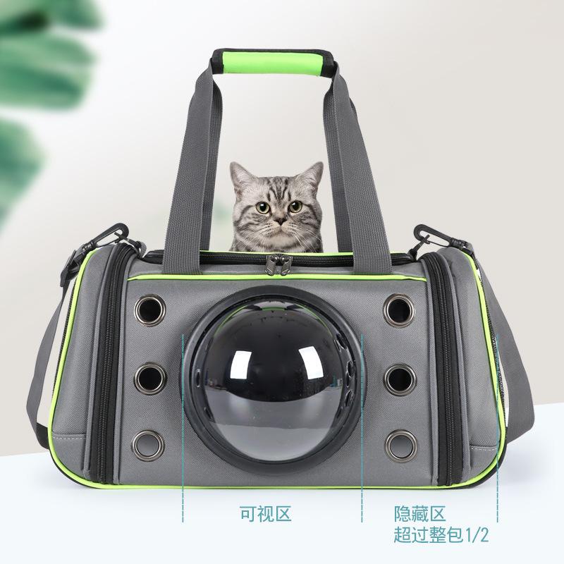 手提猫包外出便携扩展猫咪包斜挎猫狗出行大容量宠物背包批发