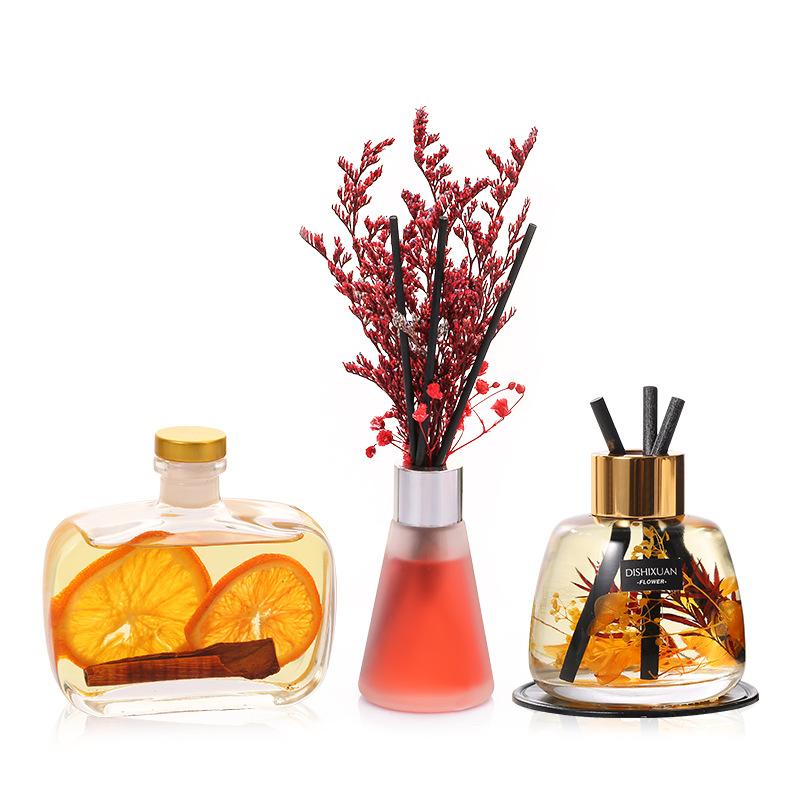 red and green source reed diffuser essential oil rattan fragrance home indoor hotel air freshener car aromatherapy decoration Item Picture