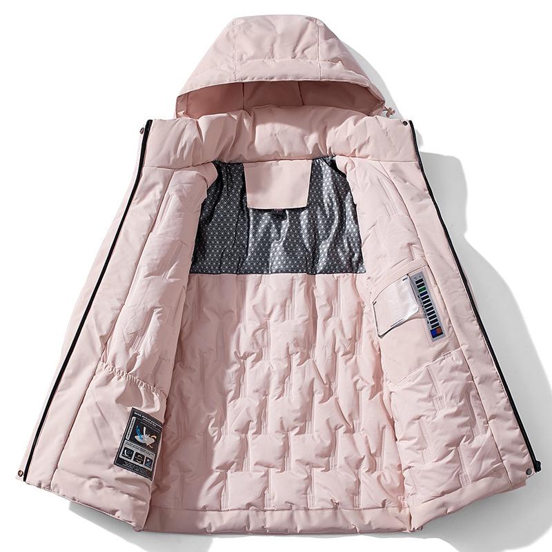 outdoor women's gore-tex jacket new winter thickened graphene cotton-padded jacket windproof waterproof jacket men's mountaineering clothing printable logo