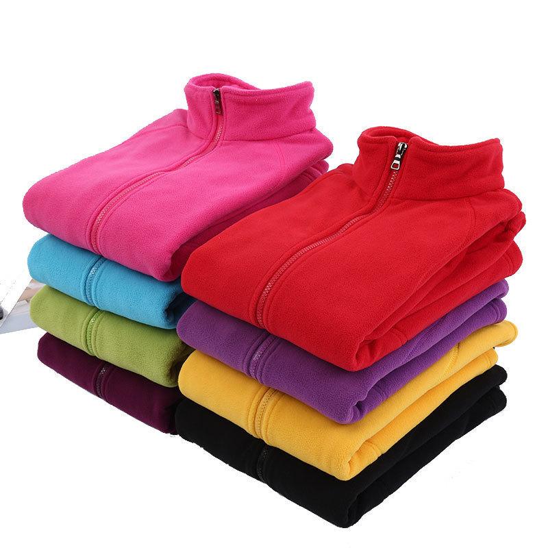 warm fleece jacket winter men's and women's cardigan fleece jacket labor protection polar fleece vest thickened sports jacket