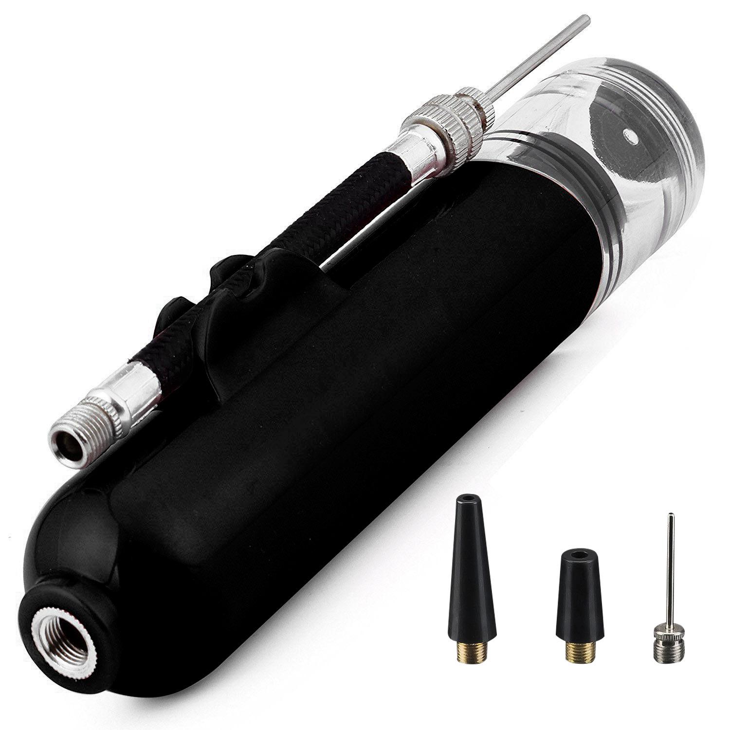 basketball tire pump multi-functional basketball football volleyball 8-inch portable inflator tire pump charging cylinder inflation needle air pump