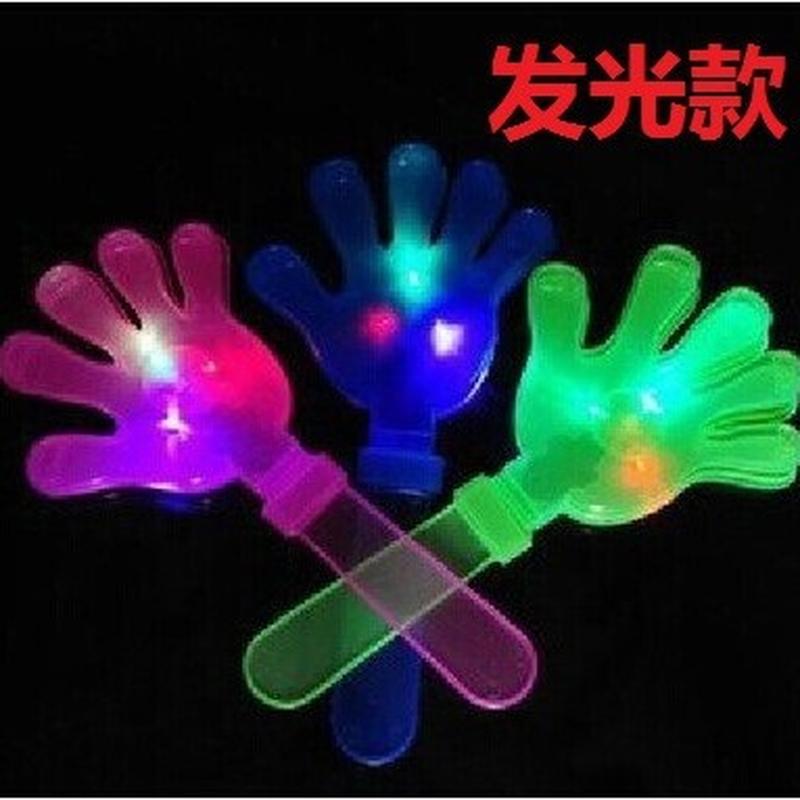 factory direct sales luminous clapping device claps activity props claps small hand-shape swatter palm claps wholesale