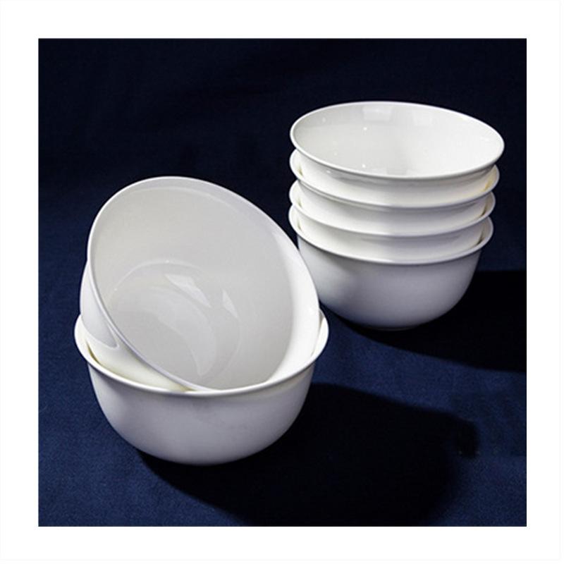 guangzhou factory cross-border wholesale restaurant home pure white bone china 4.5 inch soup rice bowl sauce dipping bowl Item Picture