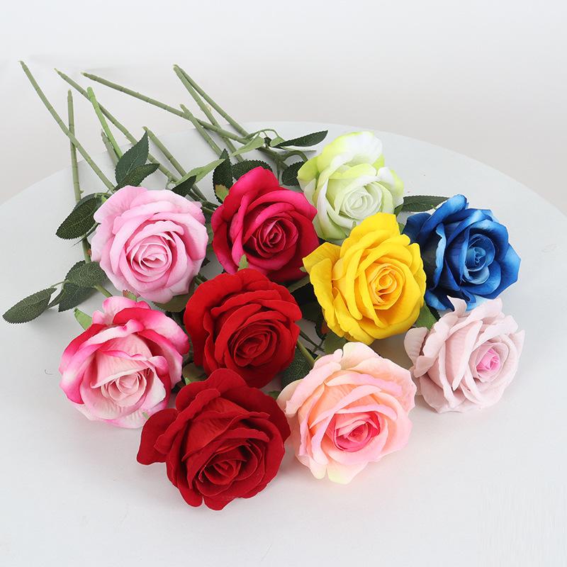 artificial flannel rose valentine's day home wedding decoration artificial flower rose wall waterfall artificial flower Application Scenario
