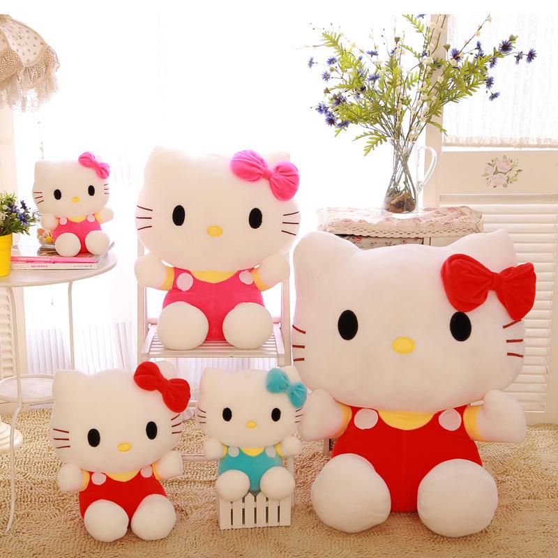 Wholesale Cartoon Hello Hello Kitty Doll Plush Toys Cute Hello Kitty Children Doll Girl Rag Doll Pillow