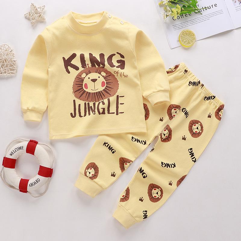 children's underwear set pure cotton boys' autumn clothes long pants baby clothes warm girls' home clothes autumn clothes children's clothing Application Scenario