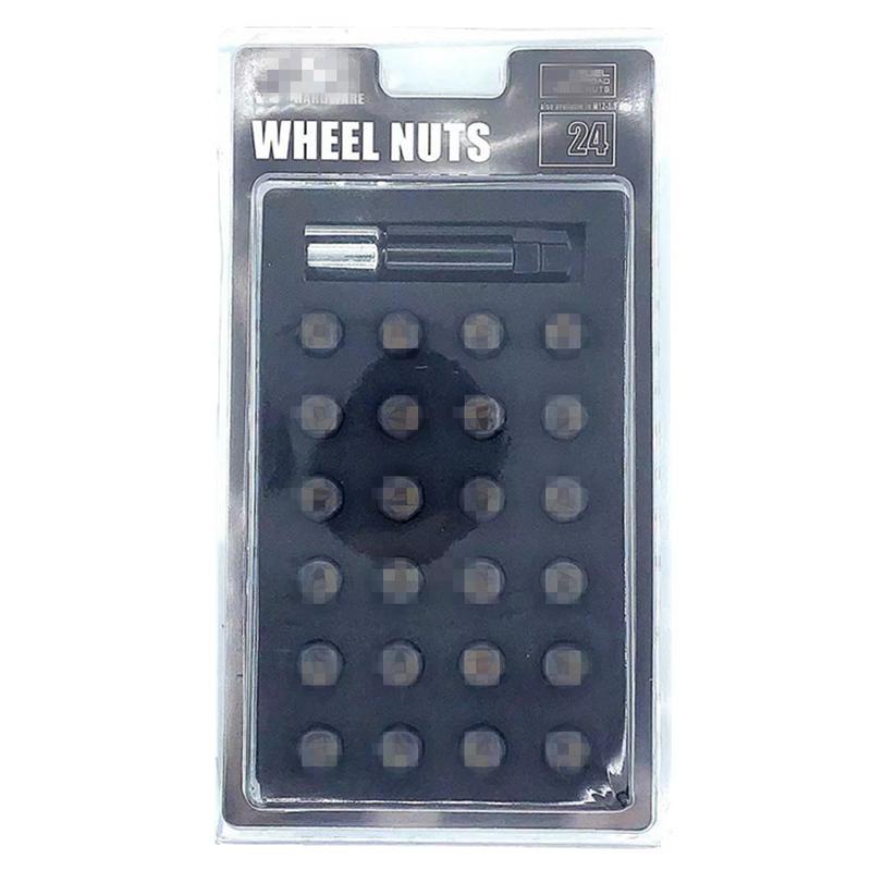 17mm wheel hub modified anti-theft tire screw nut suitable for toyota ford honda byd nissan 24p Application Scenario